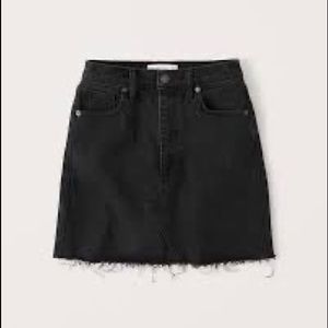 Black Denim Skirt - Abercrombie - Curve Love